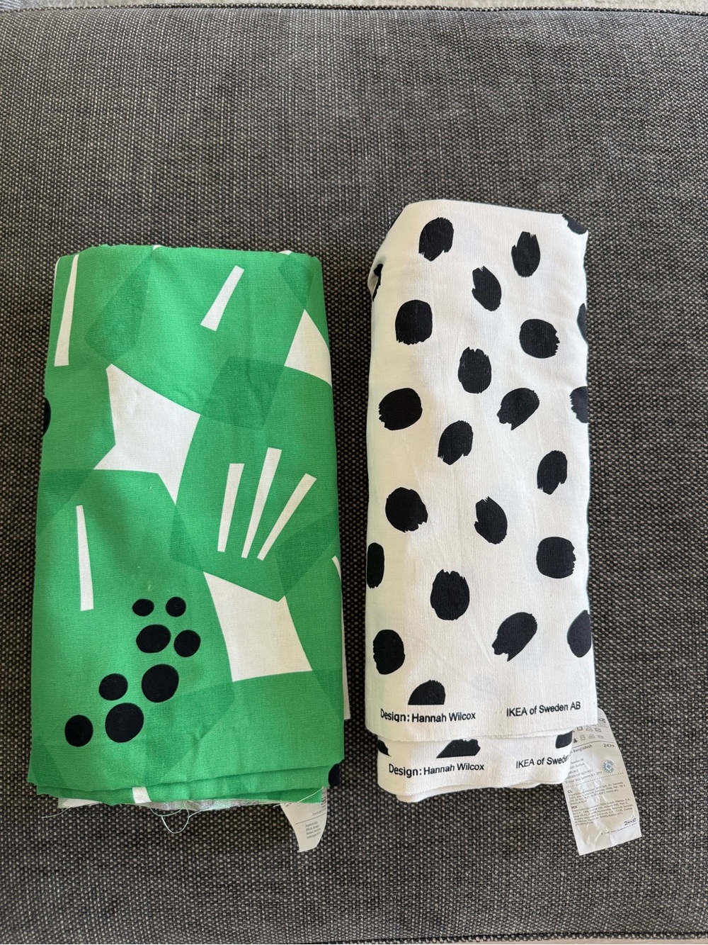 IKEA Pre-cut fabric, two pieces, 59x118 "